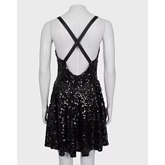 Dolce & Gabbana Black Sequin Party Dress - Size IT42/M - Picture 3 of 6